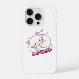Nap Queen Cat Aufkleber Süße schlafende Katze iPhone 15 Pro Hülle
