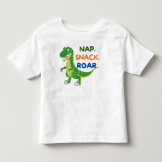 Nap Snack Brüllen Dinosaurier Kinder T-Shirt 