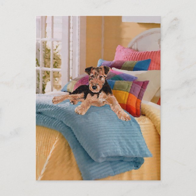 Nap Time for Puppy Postkarte (Vorderseite)