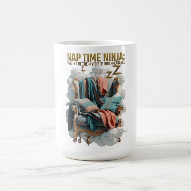 Nap Time Ninja T Shirt Kaffeetasse (Mittel)