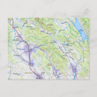 Napa bis Healdsburg CA Map