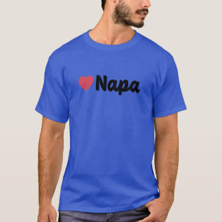 Napa California Herz-Schrift-Geschenk T-Shirt