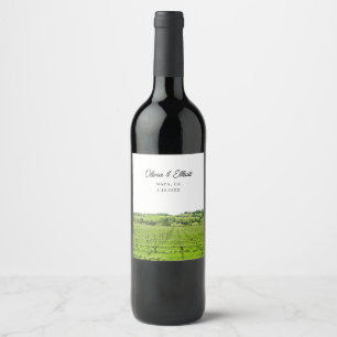 Napa Gastgeschenk Hochzeit Personalisiert Wine Lab Weinetikett