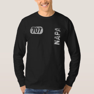 Napa Kalifornien 707 Vorwahl Vintage Retro T-Shirt