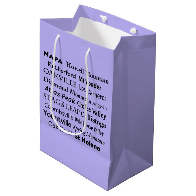 Napa Sonoma Weinbeutel Mittlere Geschenktüte (Vorderseite Schrägansicht)