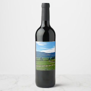 Napa-Tal-Szene Weinetikett