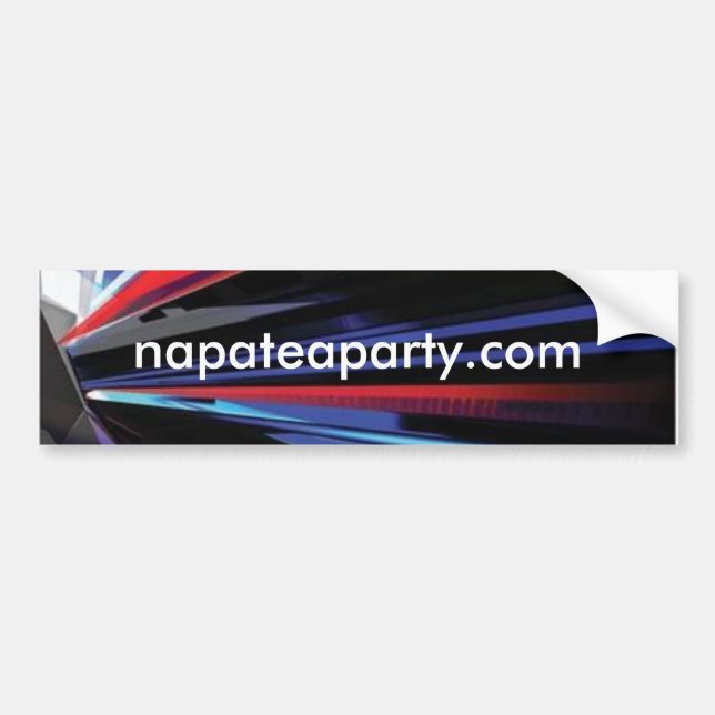 napa Tee-Partybild, napateaparty.com Autoaufkleber (Vorne)