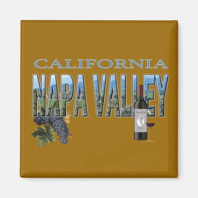 Napa Valley, CA Magnet (Vorne)