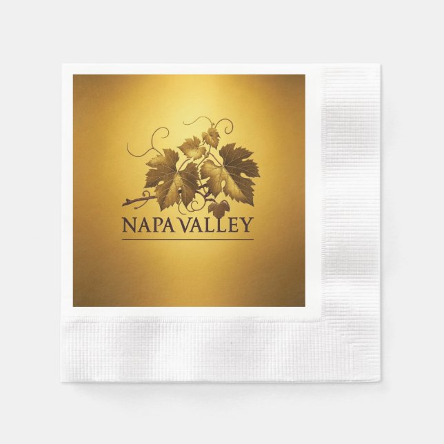 Napa Valley California Event Party Serviette (Vorderseite)