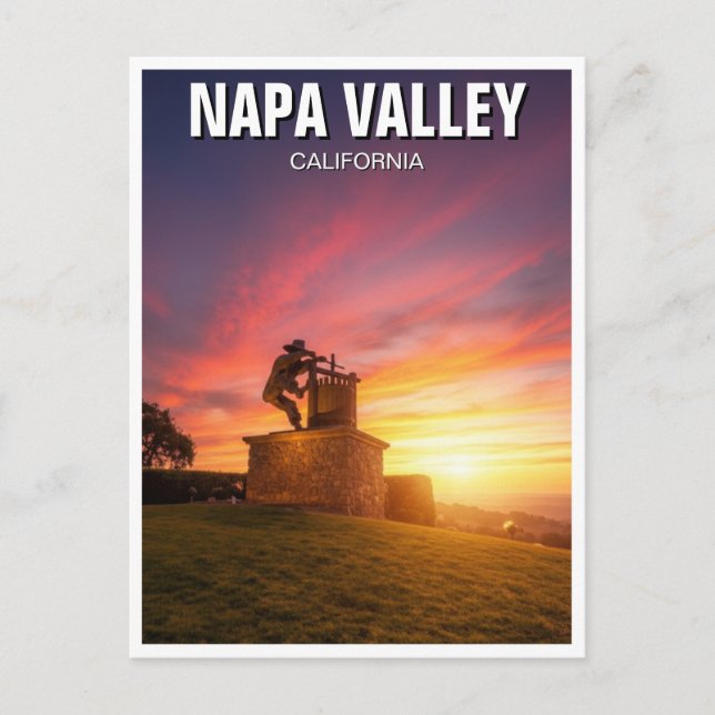 Napa Valley California Postkarte (Vorderseite)