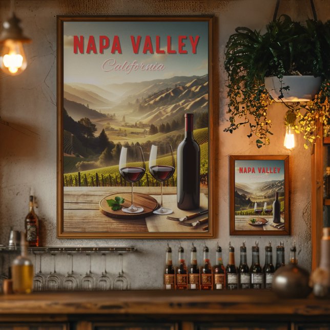Napa Valley California Weinkeller Reisen Poster (Von Creator hochgeladen)