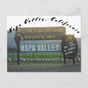 Napa Valley California Weinland Postkarte