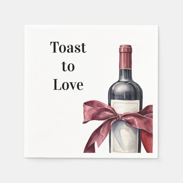 Napa Valley Junggeselinnen-Abschied Paper Napkin Serviette (Vorderseite)