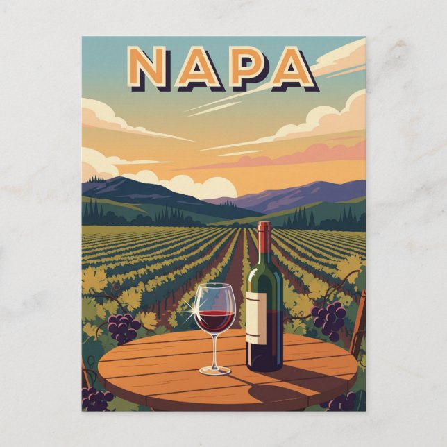 Napa Valley Kalifornien Postkarte (Vorderseite)