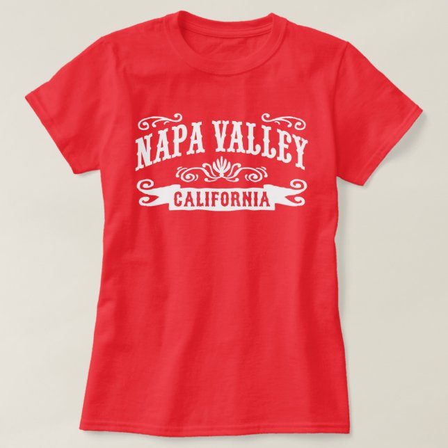 Napa Valley Kalifornien T-Shirt (Design vorne)