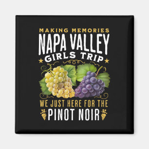 Napa Valley Mädchen Reise Weingegend Weinberg Tour Magnet