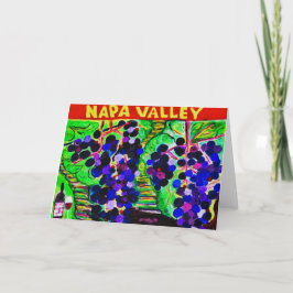 Napa Valley Note Card<Blank Inside> Dankeskarte