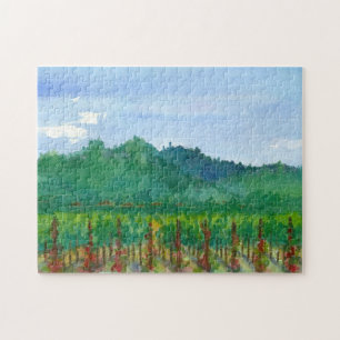Napa Valley Rose Weinkultur und Erde Puzzle
