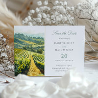 Napa Valley Vineyard Save the Date Hochzeit