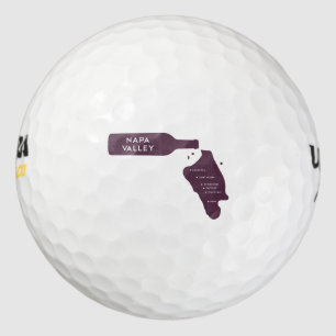 Napa Valley Wein Flasche Spill Logo Golfball