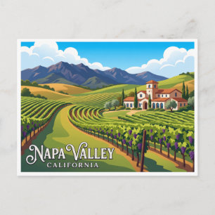 Napa Valley Weingut Kalifornien Postkarte