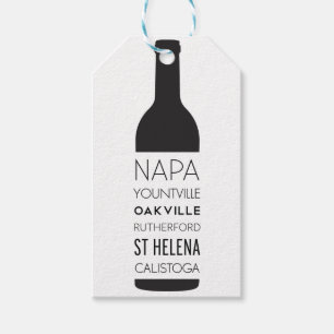 Napa- Valleystadt-Wein-Flasche Geschenkanhänger