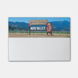 Napa- Valleywein-Land Post-it Klebezettel