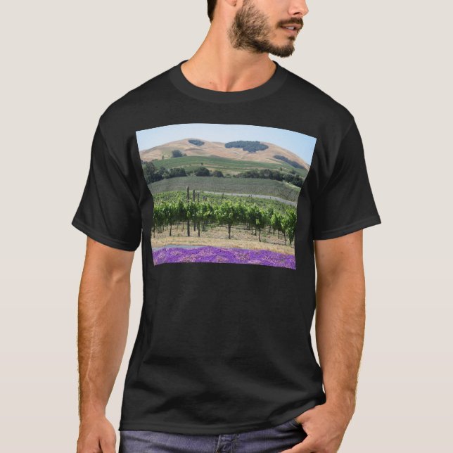 Napa- Valleyweinberg T-Shirt (Vorderseite)