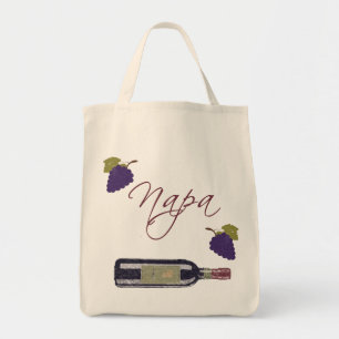 Napa-Weinflasche im Vintage-Stil Tragetasche