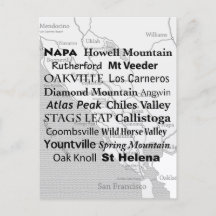 Napa Wine Country Postkarte