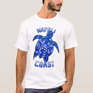 Napali Küste Hawaii Urlaub Tribal Turtle T-Shirt