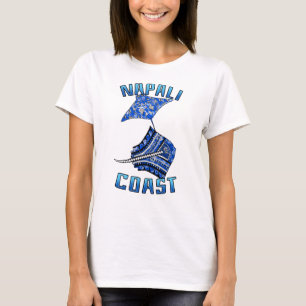 Napali Küste Hawaii Vacation Tribal Stingray T-Shirt