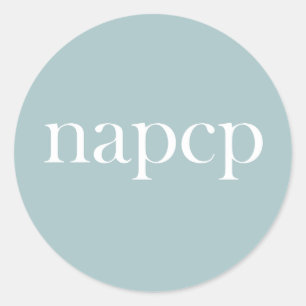 NAPCP-Logo-Aufkleber Runder Aufkleber