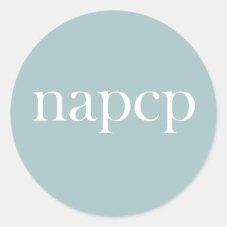 NAPCP-Logo-Aufkleber Runder Aufkleber
