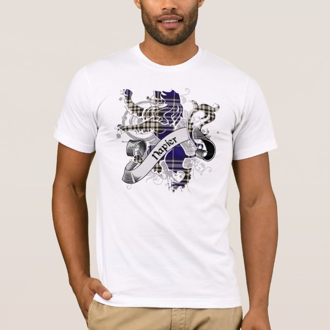 Napier Tartan Lion T-Shirt (Vorderseite)