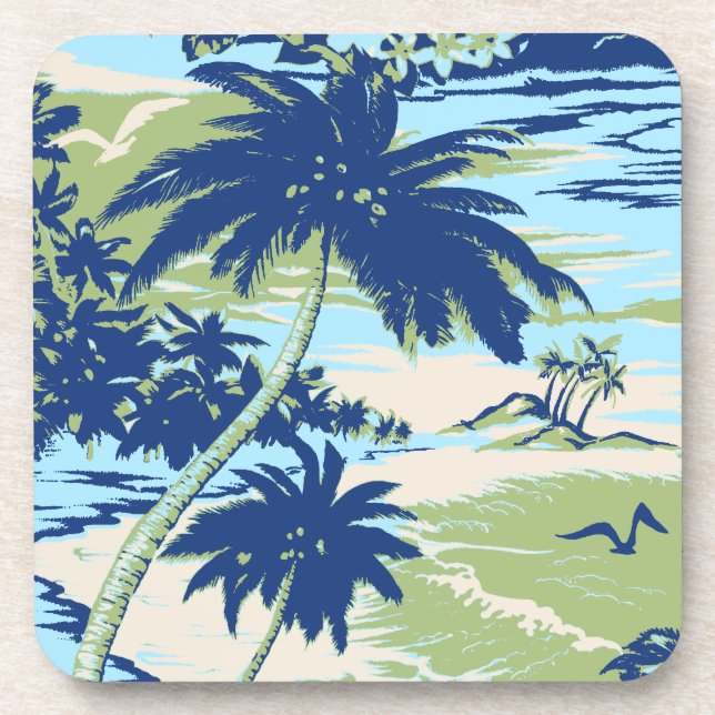 Napili Bay Hawaiian Cork-gestützte Untersetzer (Vorderseite)