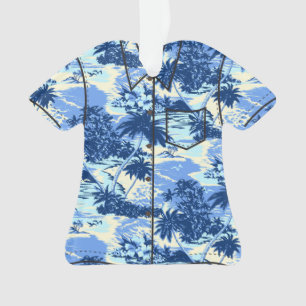Napili Bay Hawaiian Island Scenic Aloha-Shirt Ornament