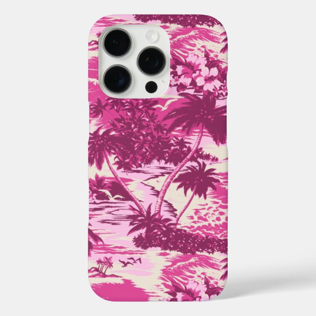Napili Bay Hawaiian Tropical Pink Case-Mate iPhone Hülle (Rückseite)