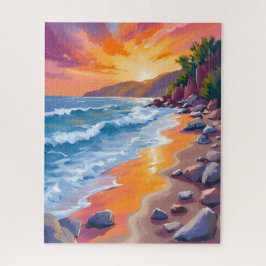 Napili Bay Sonnenuntergang Maui Hawaii Malerei Puzzle