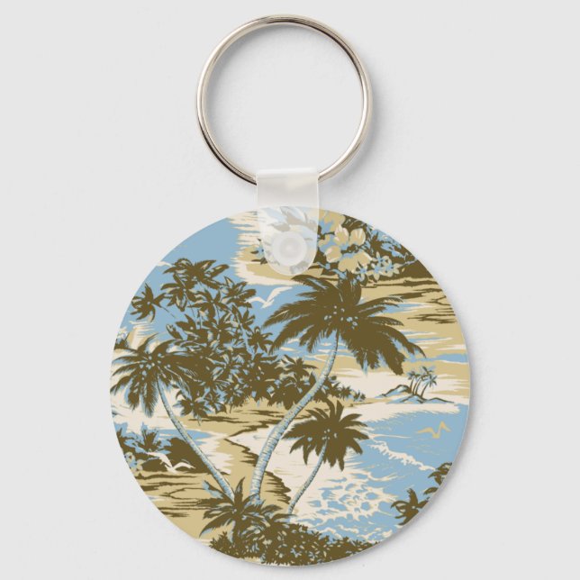 Napili Bay Vintag Hawaiian Keyrings Schlüsselanhänger (Vorderseite)