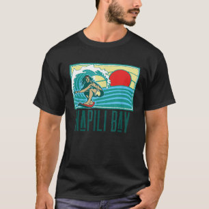 Napili Honokowai Hawaii Vintag Surfer Wave Retro T-Shirt