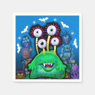 Napkin für Halloween-Party-Monster Serviette
