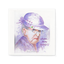 Napkin - Golf - Ahem Wie viele?