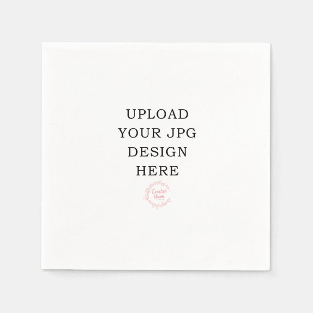Napkin Hochladen Sie Ihr eigenes Design Serviette (Vorderseite)