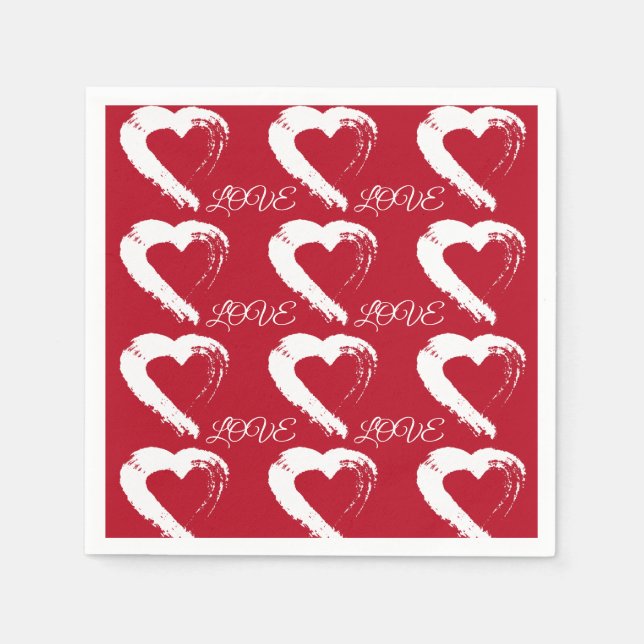 Napkin Moon Heart Serviette (Vorderseite)