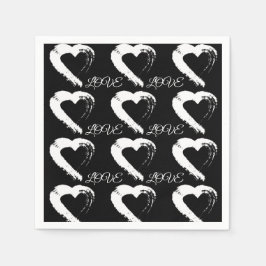Napkin Moon Heart Serviette