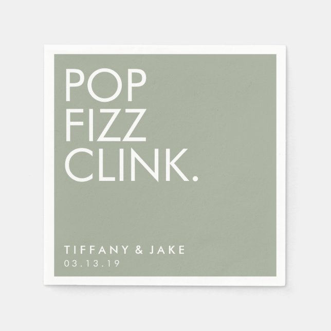 Napkin - Pop Fizz Clink Serviette (Vorderseite)