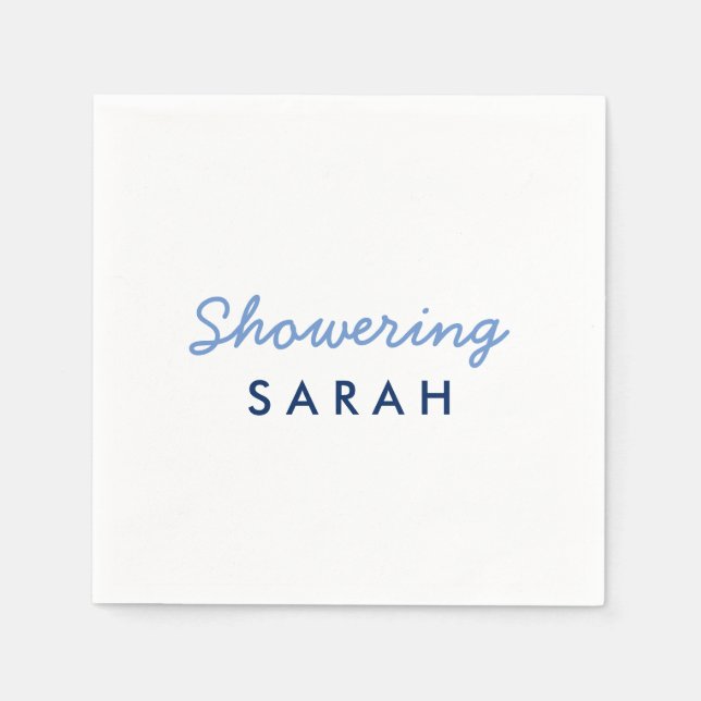 Napkins Blauer Cocktail in der Mama Serviette (Vorderseite)