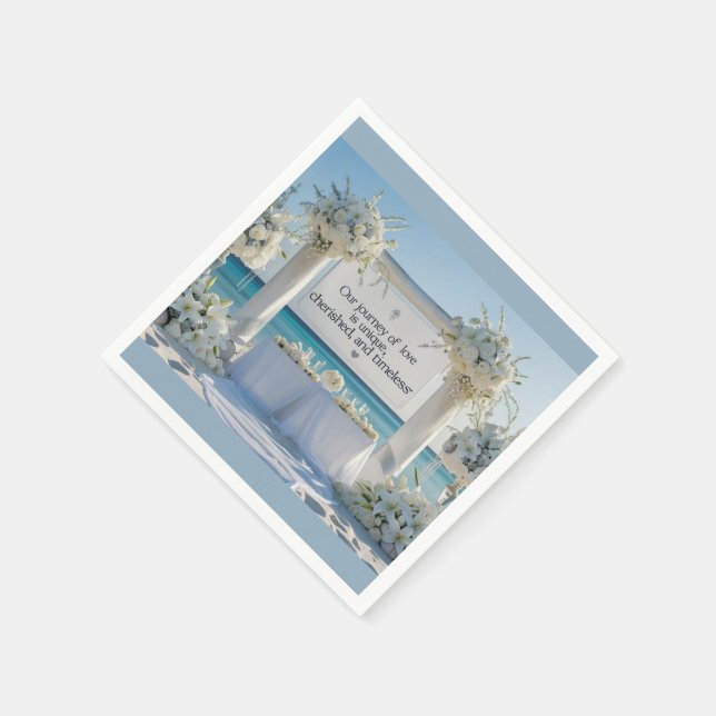 Napkins-Elegant Bridal Napkins Serviette (Ecke)