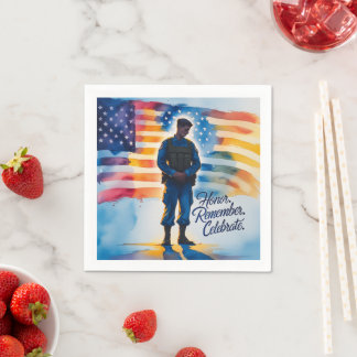 Napkins für das Party zur Ansammlung des Gedenktag Serviette